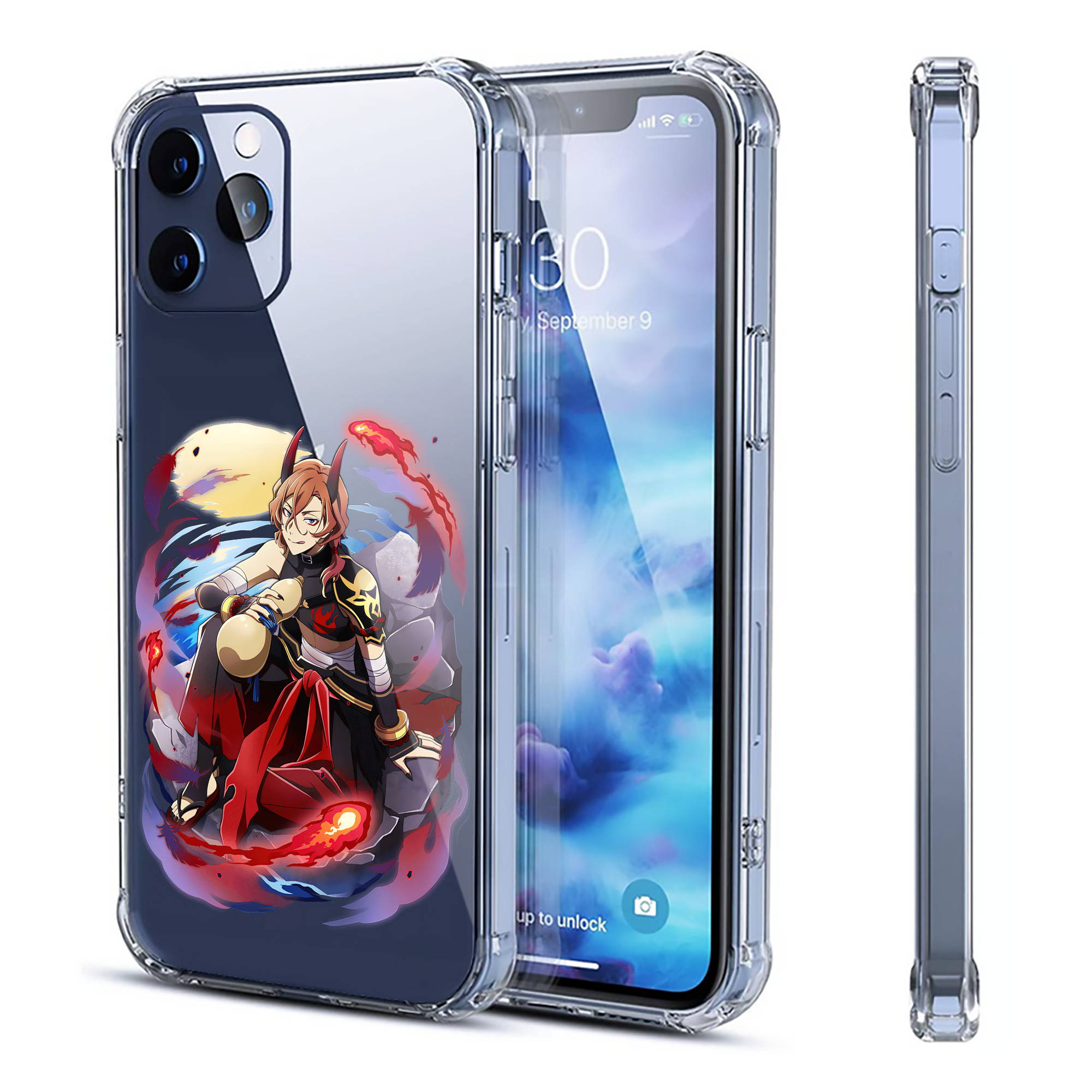 （画像用） 文豪ストレイドッグス Bungo Stray Dogs 【iPhone 12シリーズ対応】透明スマホケース（クリアソフトケース）